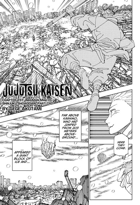 chapter 237 jjk release date|Jujutsu Kaisen Chapter 237 Release Date And Time